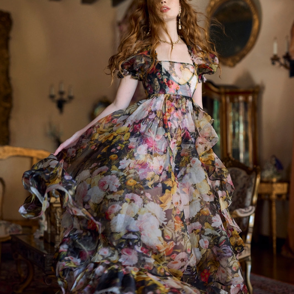 Selkie Multicolor Floral Maxi Dress - Picture 2 of 11